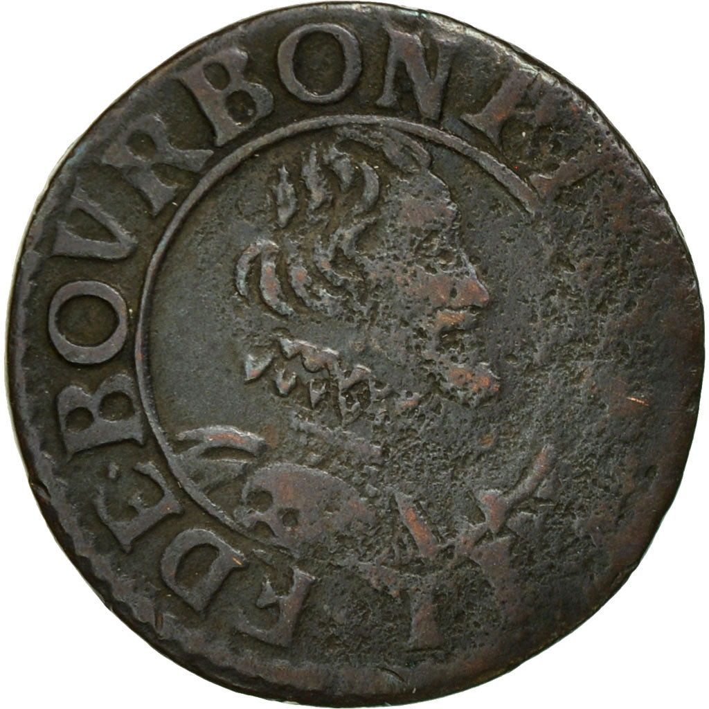 Münze, Frankreich, CHATEAU-RENAUD, François de Bourbon, Double Tournois, SS