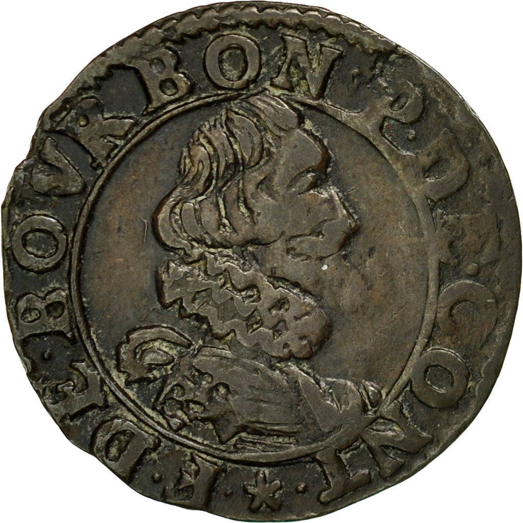 Münze, Frankreich, CHATEAU-RENAUD, François de Bourbon, Double Tournois, SS
