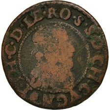 Coin, France, Ardennes, Jean-Théodore, Double Tournois, 1633, Cugnon