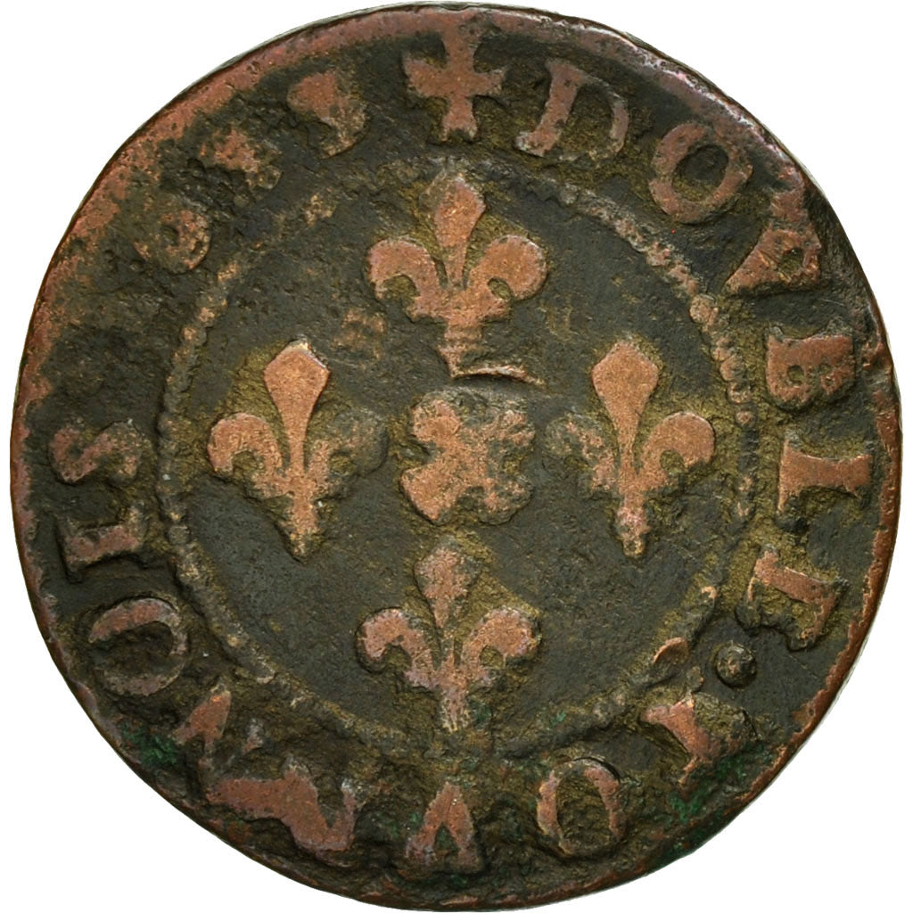 Coin, France, Ardennes, Jean-Théodore, Double Tournois, 1633, Cugnon