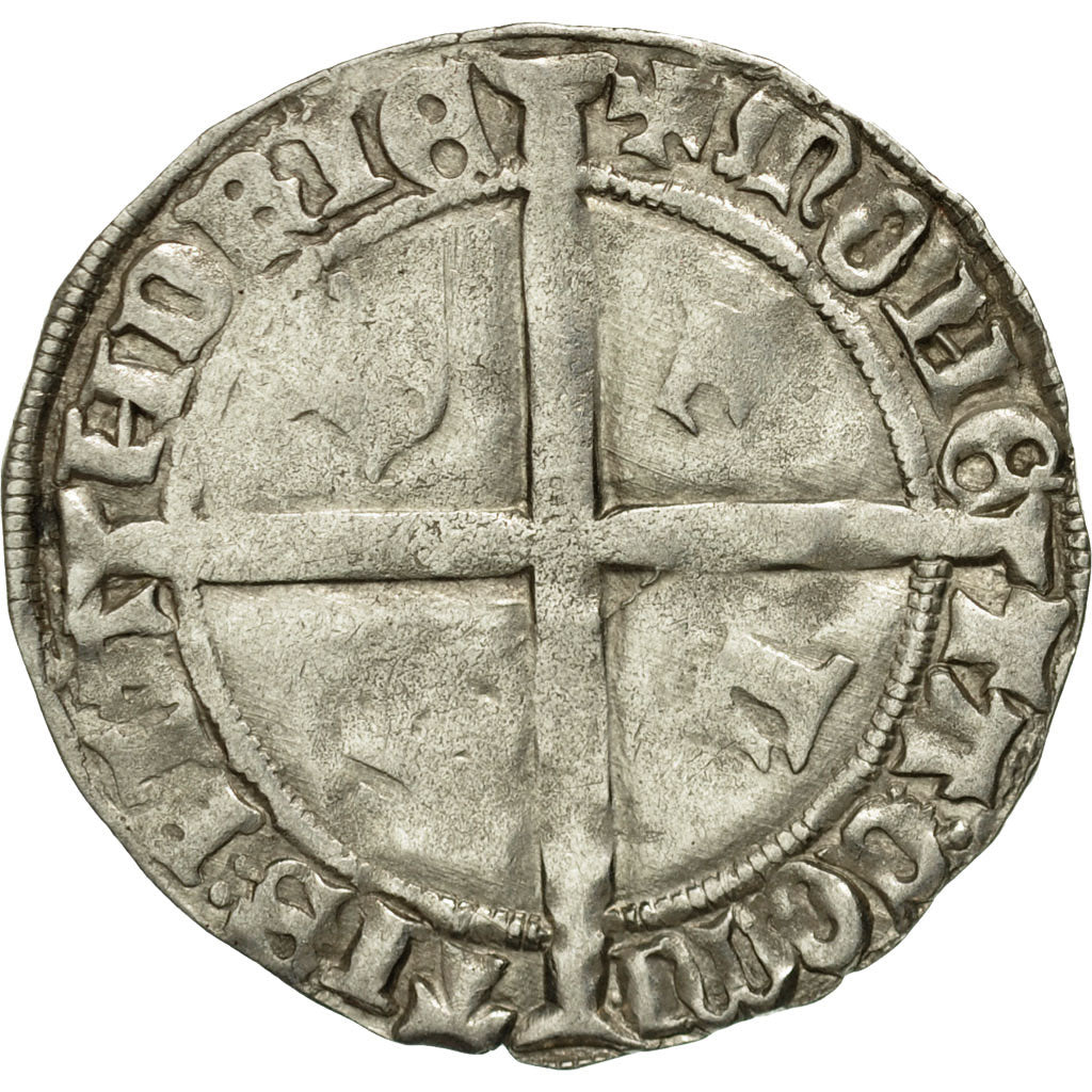 Coin, France, Flanders, Double Gros, VF(30-35), Silver, Boudeau:2260