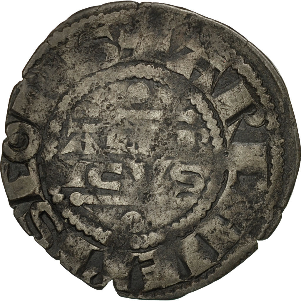 Monnaie, France, Champagne, Albéric de Hautvillers, Denier, Reims, TB+, Argent