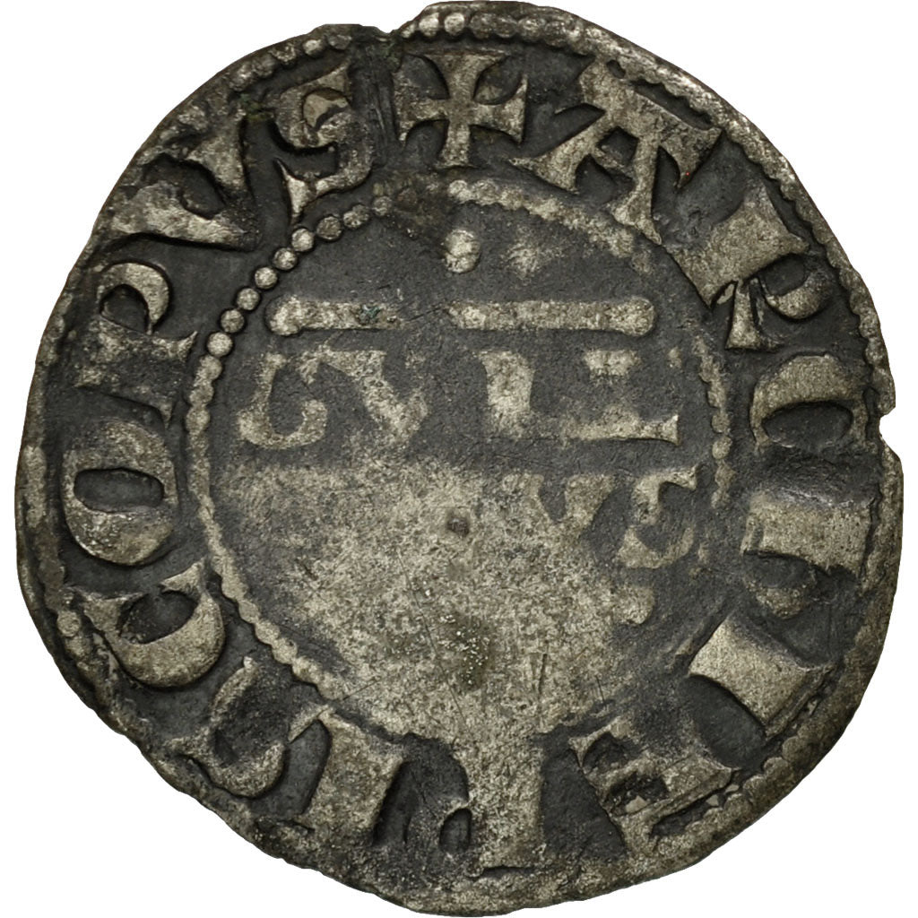 Coin, France, Champagne, Guillaume I, Denarius, Reims, VF(20-25), Silver