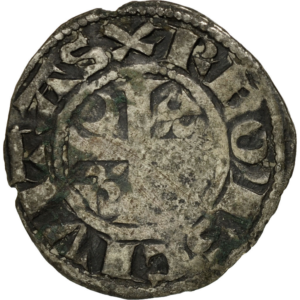 Coin, France, Champagne, Guillaume I, Denarius, Reims, VF(20-25), Silver