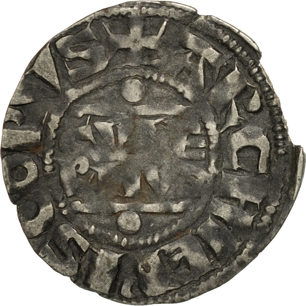 Coin, France, Champagne, Guillaume I, Denarius, Reims, VF(30-35), Silver