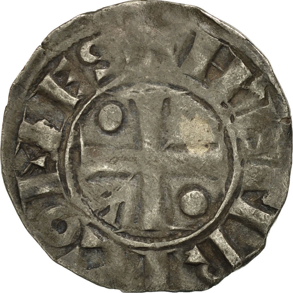 Coin, France, Champagne, Henri Ier, Denarius, Provins, EF(40-45), Silver