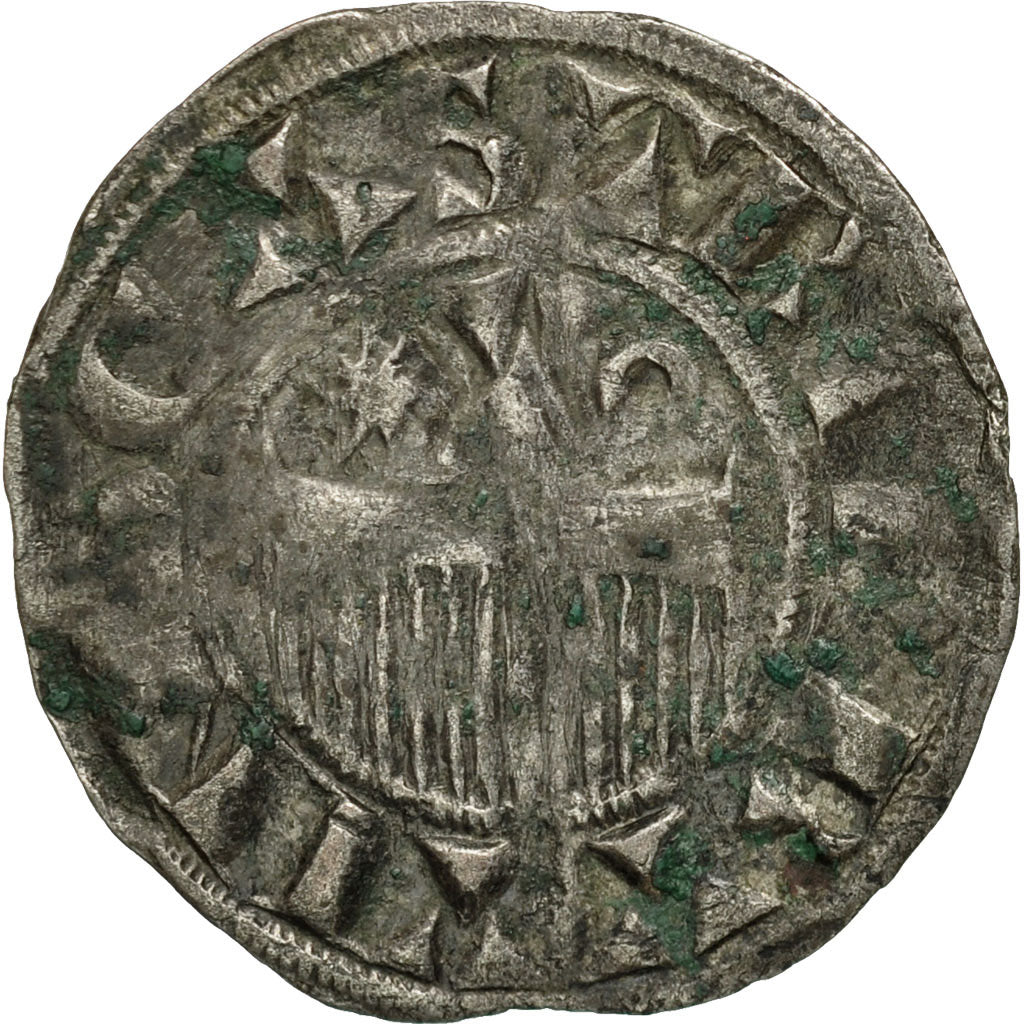 Monnaie, France, Champagne, Henri II, Denier, Provins, TB+, Argent, Boudeau:1762