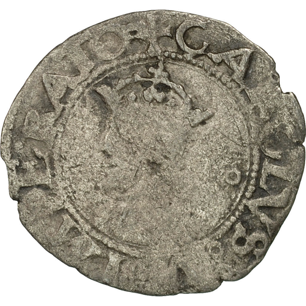 Münze, Frankreich, Franche-Comté, 1/2 Carolus, 1546, Besançon, S+, Silber