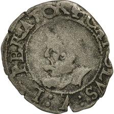 Monnaie, France, Franche-Comté, 1/2 Carolus, 1595, Besançon, TB+, Argent