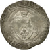 Monnaie, France, Charles VII, Blanc à la couronne, Rouen, TB+, Billon