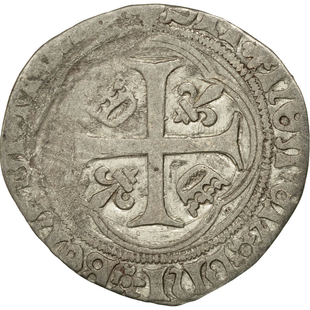 Coin, France, Louis XII, Grand blanc à la couronne, Villeneuve-lès-Avignon