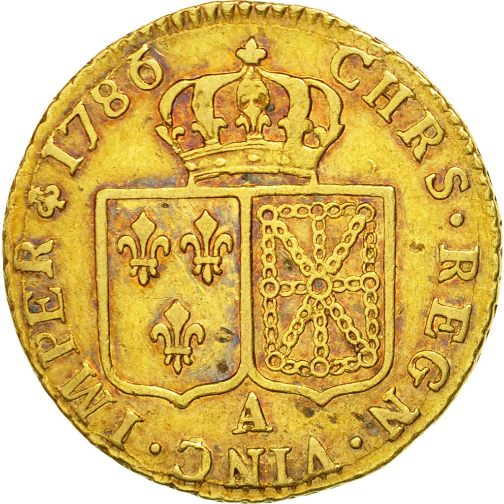Coin, France, Louis XVI, Louis d'or à la tête nue, 1786, Paris, VF(30-35), Gold