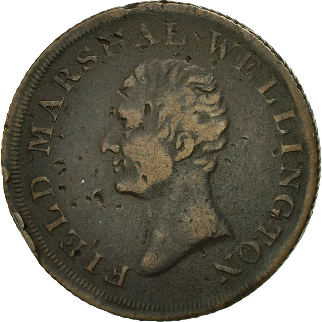 Coin, Ireland, Wellington, Halfpenny Token, 1805, Dublin, Rare, VF(30-35)