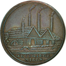 Coin, Great Britain, J. Bunn & Co, Penny Token, 1812, Weybridge, EF(40-45)