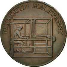 Coin, Great Britain, Devon, Halfpenny Token, 1796, Plymouth, AU(50-53), Copper