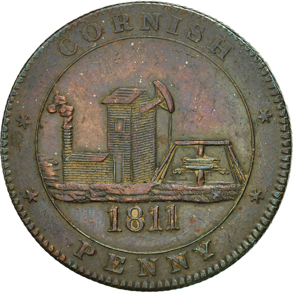 Monnaie, Grande-Bretagne, Cornouailles, Scorrier House, Penny Token, 1811, TTB+