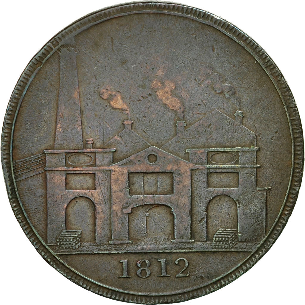 Coin, Great Britain, Hull Lead Works, Penny Token, 1812, Hull, VF(30-35), Copper
