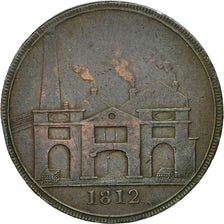 Coin, Great Britain, Hull Lead Works, Penny Token, 1812, Hull, VF(30-35), Copper