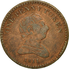 Coin, Great Britain, Rushbury & Woolley, Penny Token, 1811, Bilston, VF(20-25)
