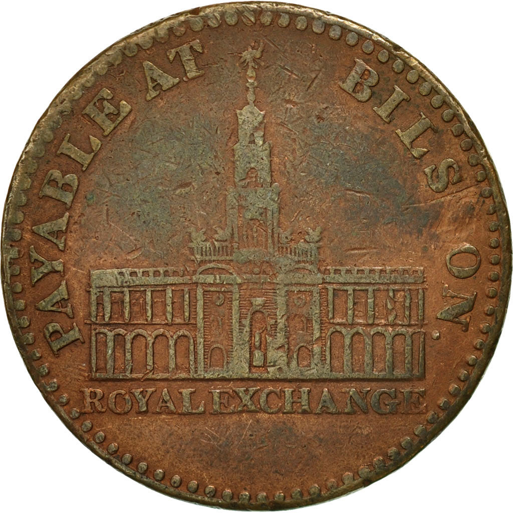Coin, Great Britain, Rushbury & Woolley, Penny Token, 1811, Bilston, VF(20-25)