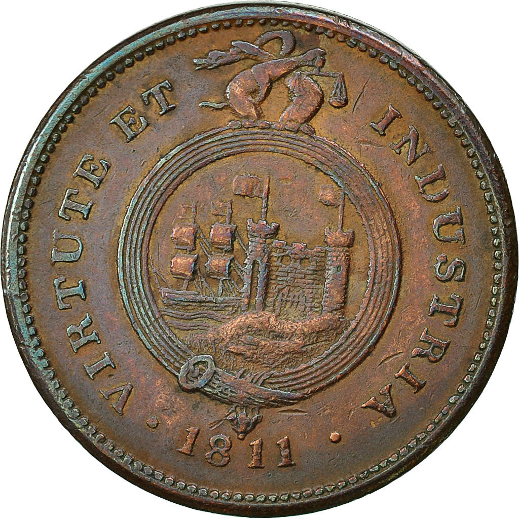 Moneta, Gran Bretagna, Bristol & South Wales, Penny Token, 1811, BB, Rame