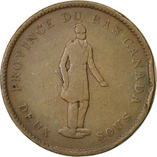 Monnaie, Canada, LOWER CANADA, 2 Sous, PENNY, 1837, Soho Mint, Birmingham, TB+