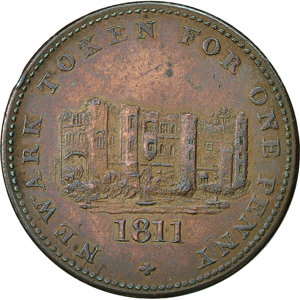Coin, Great Britain, Nottinghamshire, Penny Token, 1811, Newark, AU(50-53)