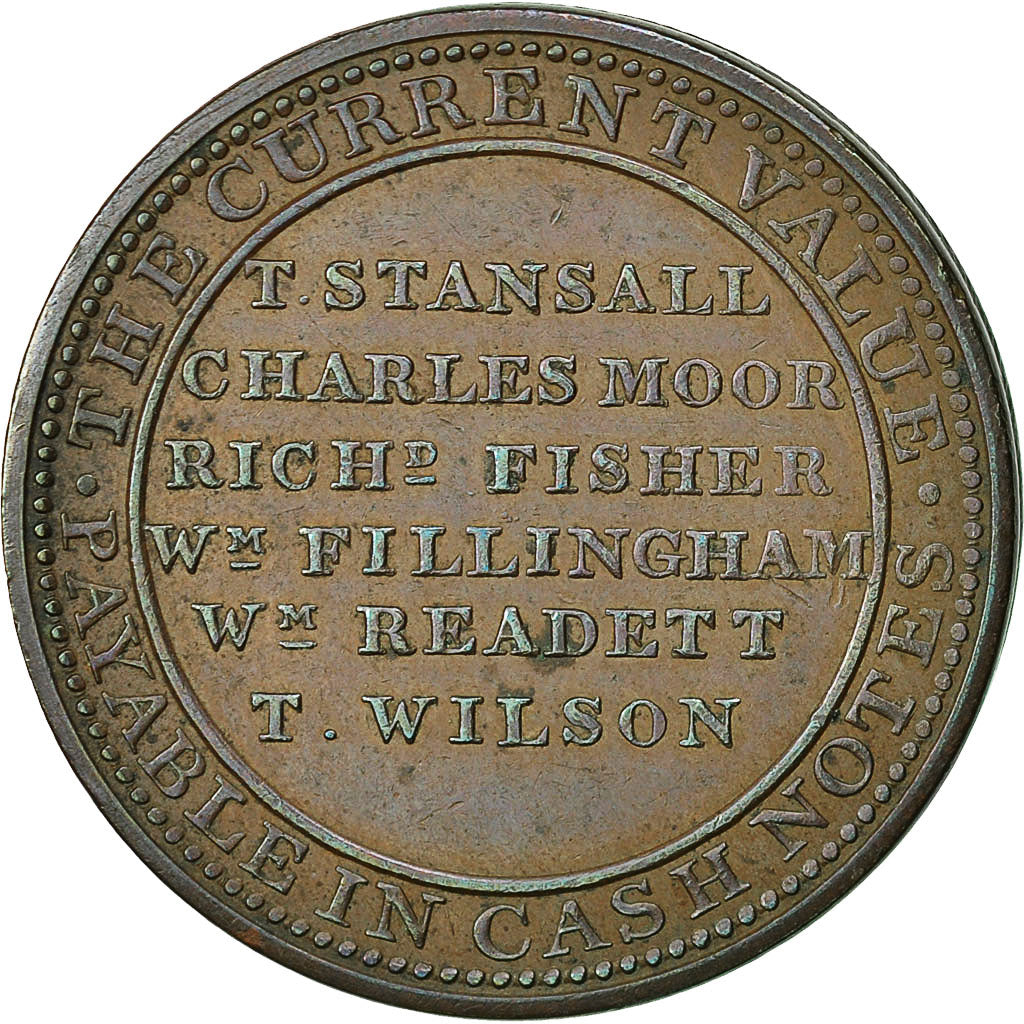 Coin, Great Britain, Nottinghamshire, Penny Token, 1811, Newark, AU(50-53)