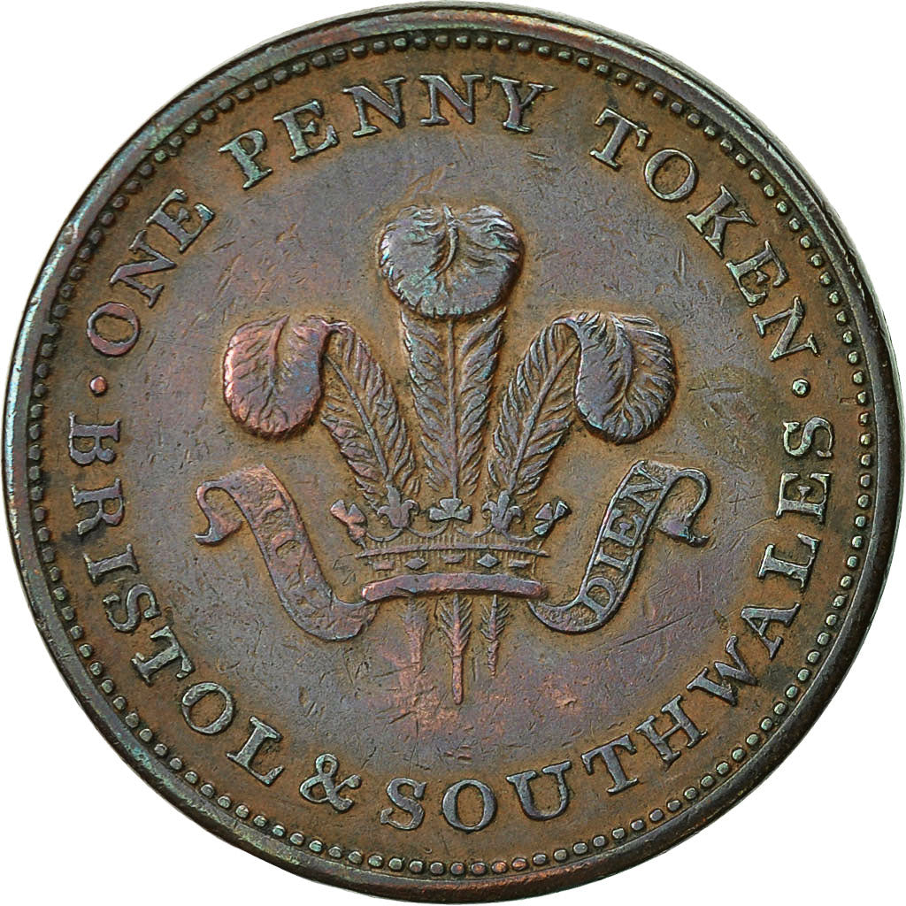 Moneta, Gran Bretagna, Bristol & South Wales, Penny Token, 1811, BB, Rame