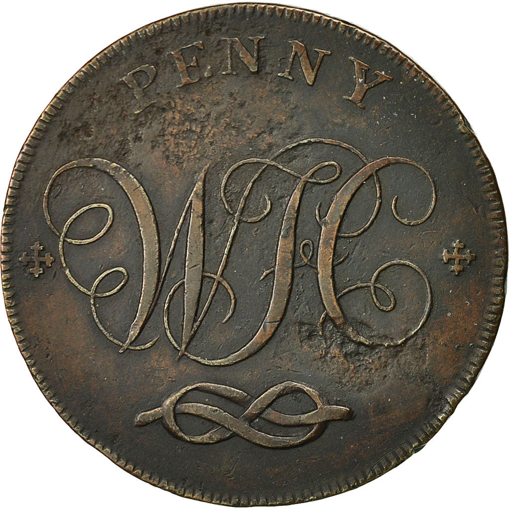 Moneta, Gran Bretagna, Staffordshire, Penny Token, 1803, Stafford, MB+, Rame