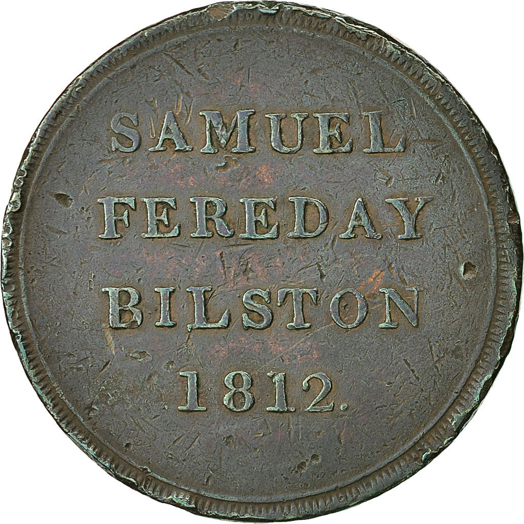 Coin, Great Britain, Samuel Fereday, Penny Token, 1812, Bilston, VF(30-35)