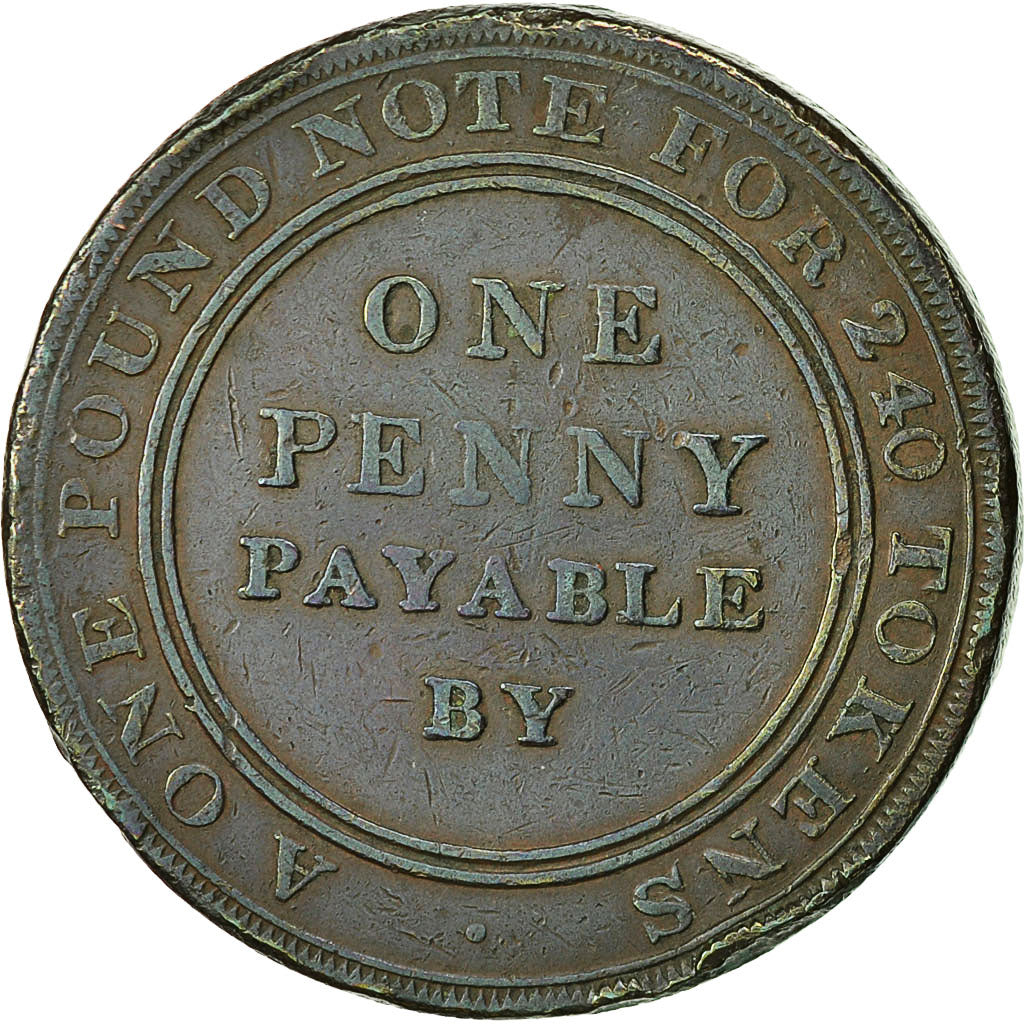Coin, Great Britain, Samuel Fereday, Penny Token, 1812, Bilston, VF(30-35)