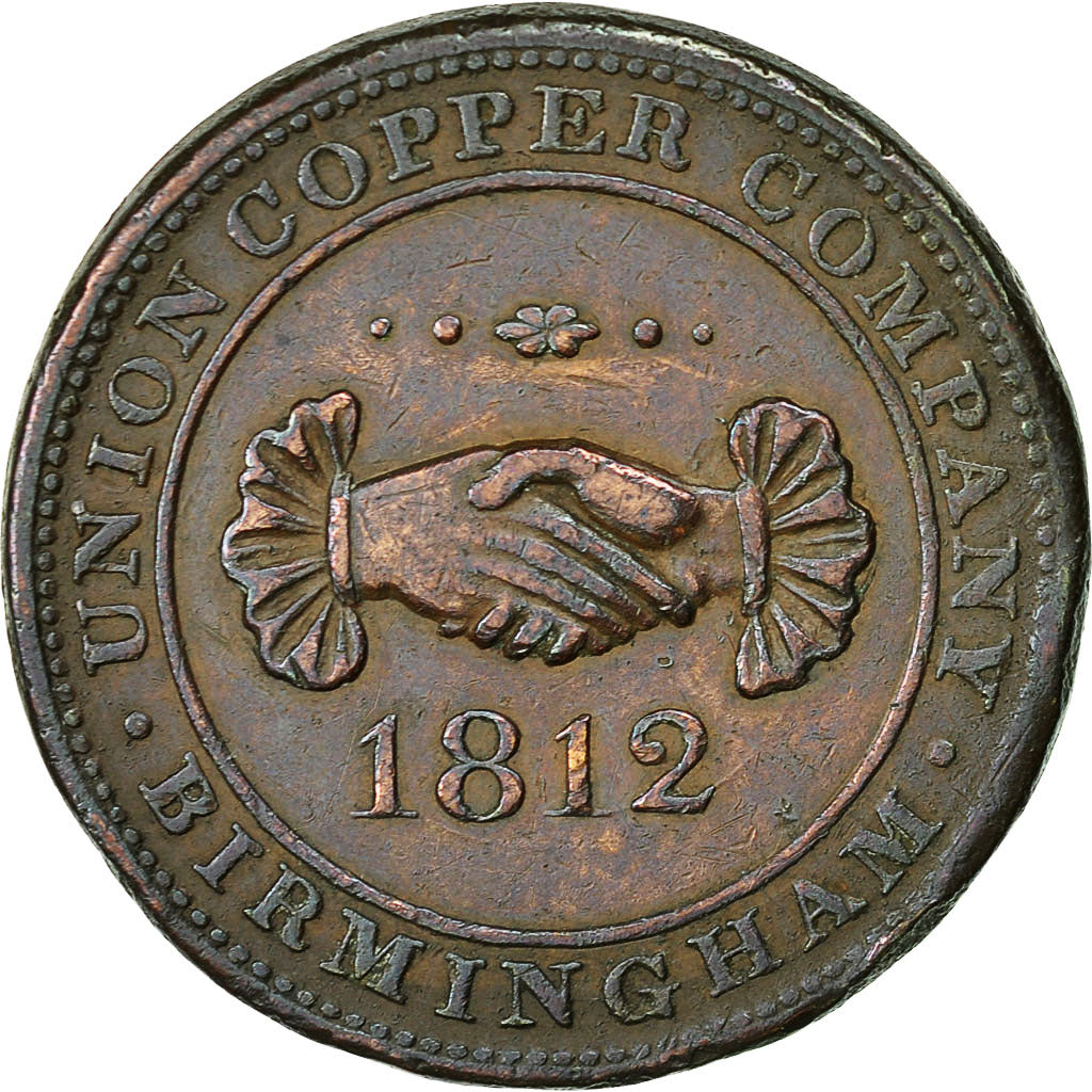 Coin, Great Britain, Warwickshire, Birmingham & Risca, Penny Token, 1812