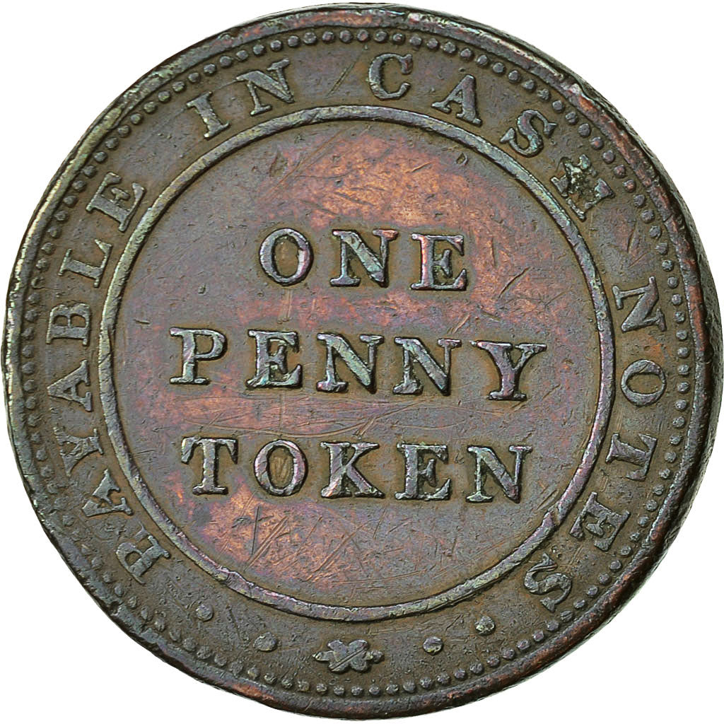 Coin, Great Britain, Warwickshire, Birmingham & Risca, Penny Token, 1812