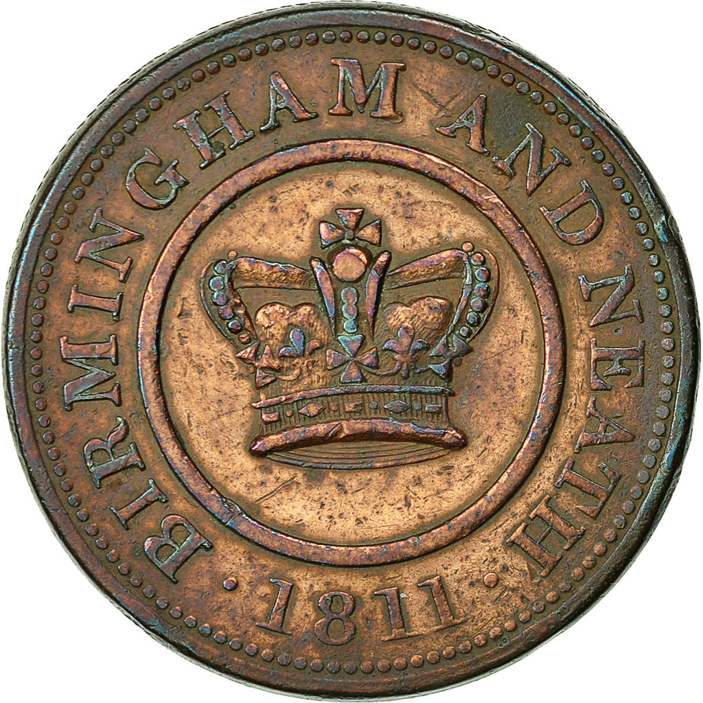 Coin, Great Britain, Crown Copper Company, Penny Token, 1811, Birmingham