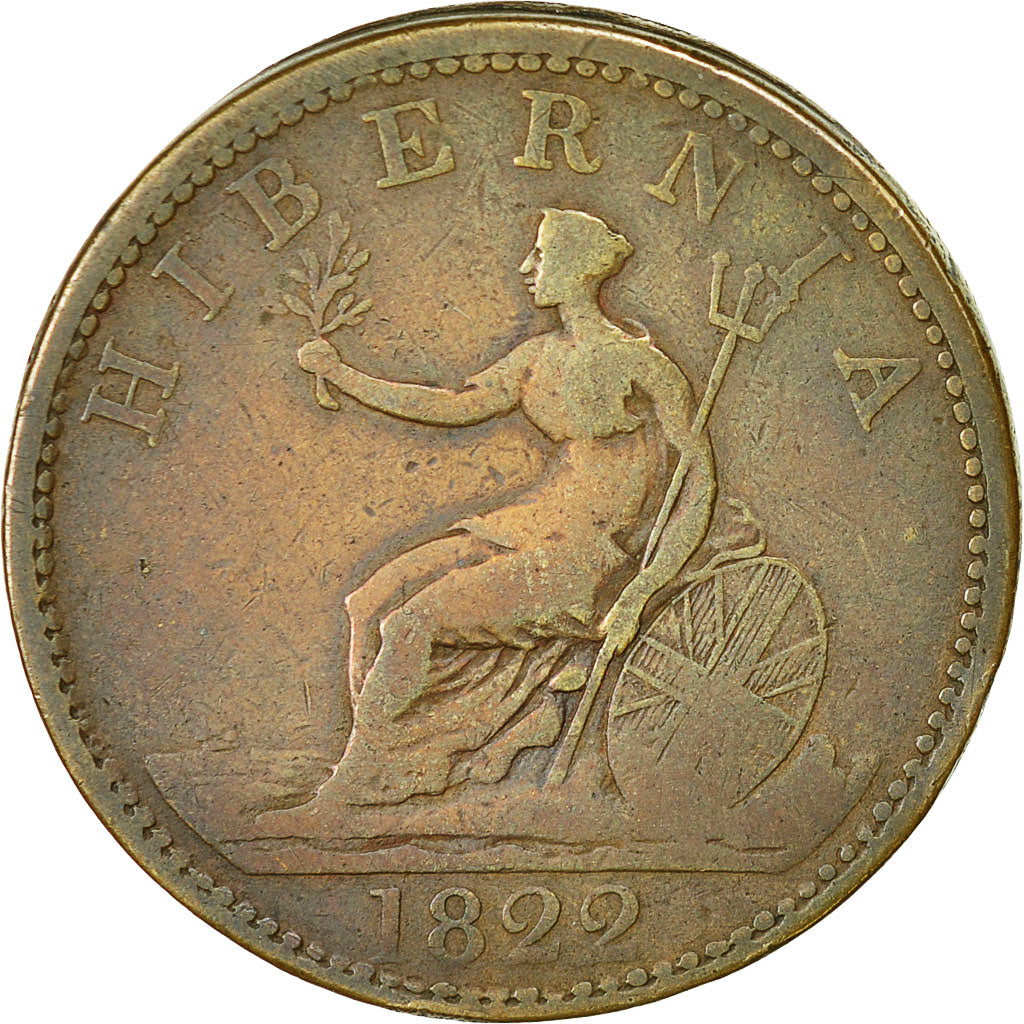 Coin, Ireland, Edward Stephens, Penny Token, 1822, Dublin, VF(20-25), Copper