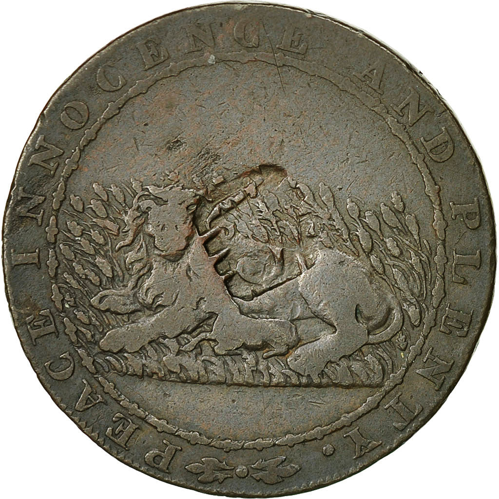 Coin, Great Britain, Kent, William Peckham, Halfpenny Token, 1794, Appledore