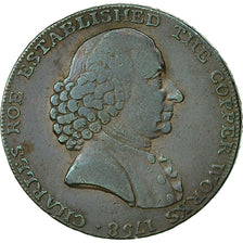 Monnaie, Grande-Bretagne, Cheshire, Halfpenny Token, 1791, Macclesfield, TTB