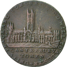 Coin, Great Britain, Kent, Halfpenny Token, 1794, Canterbury, EF(40-45), Copper