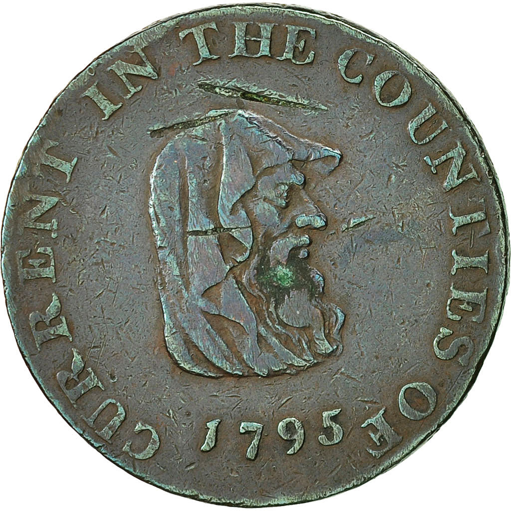 Coin, Great Britain, Cambridgeshire, Halfpenny Token, 1795, VF(30-35), Copper