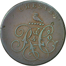Coin, Great Britain, Cheshire, Halfpenny Token, Chester, VF(20-25), Copper