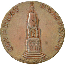 Coin, Great Britain, Warwickshire, Halfpenny Token, 1794, Coventry, EF(40-45)