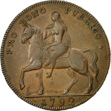 Moneta, Gran Bretagna, Warwickshire, Halfpenny Token, 1792, Coventry, BB+, Rame