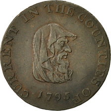 Coin, Great Britain, Cambridgeshire, Halfpenny Token, 1795, AU(50-53), Copper
