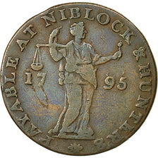 Coin, Great Britain, Somerset, Halfpenny Token, 1795, Bristol, VF(20-25), Copper