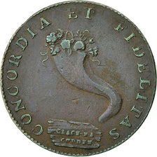 Coin, Scotland, Halfpenny Token, 1796, Inverness, Rare, EF(40-45), Copper
