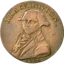 Münze, Großbritannien, J Lackington, Halfpenny Token, 1794, Middlesex, SS