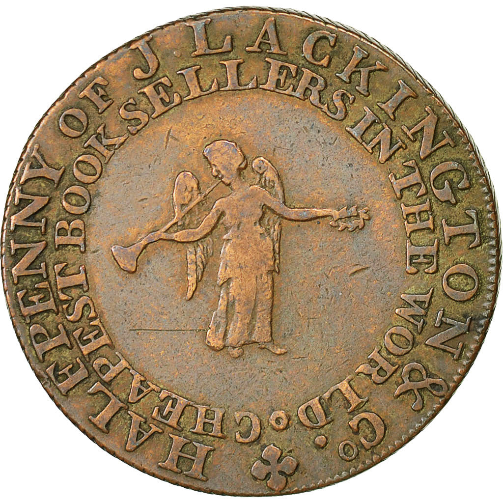 Münze, Großbritannien, J Lackington, Halfpenny Token, 1794, Middlesex, SS