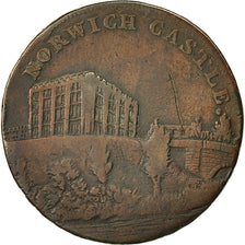 Monnaie, Grande-Bretagne, Norfolk, Halfpenny Token, 1794, Norwich, TB, Cuivre