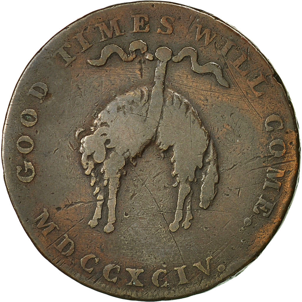 Coin, Great Britain, Norfolk, Halfpenny Token, 1794, Norwich, VF(20-25), Copper